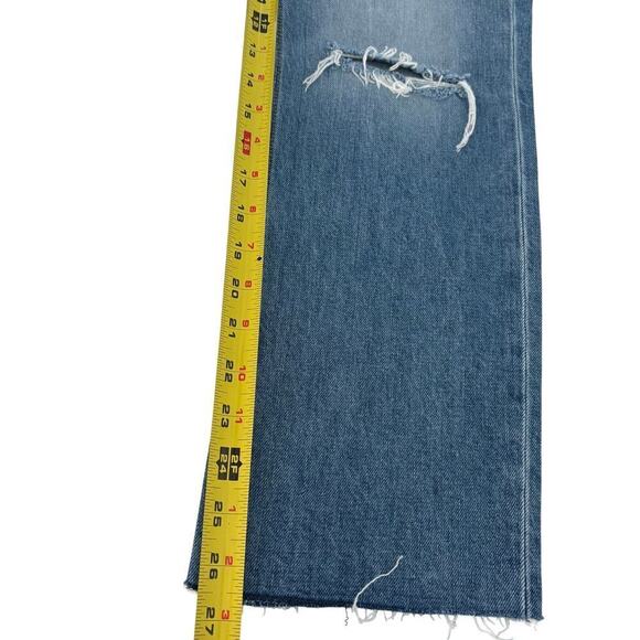 Frank & Eileen Monaghan Mom Jean Size 27 High Rise 1997 Wash Distressed Knee - Picture 11 of 13